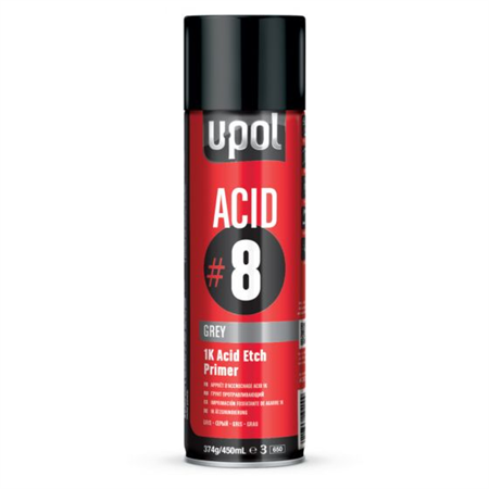 Upol Acid 8 1K Etch Primer Grå 450ml